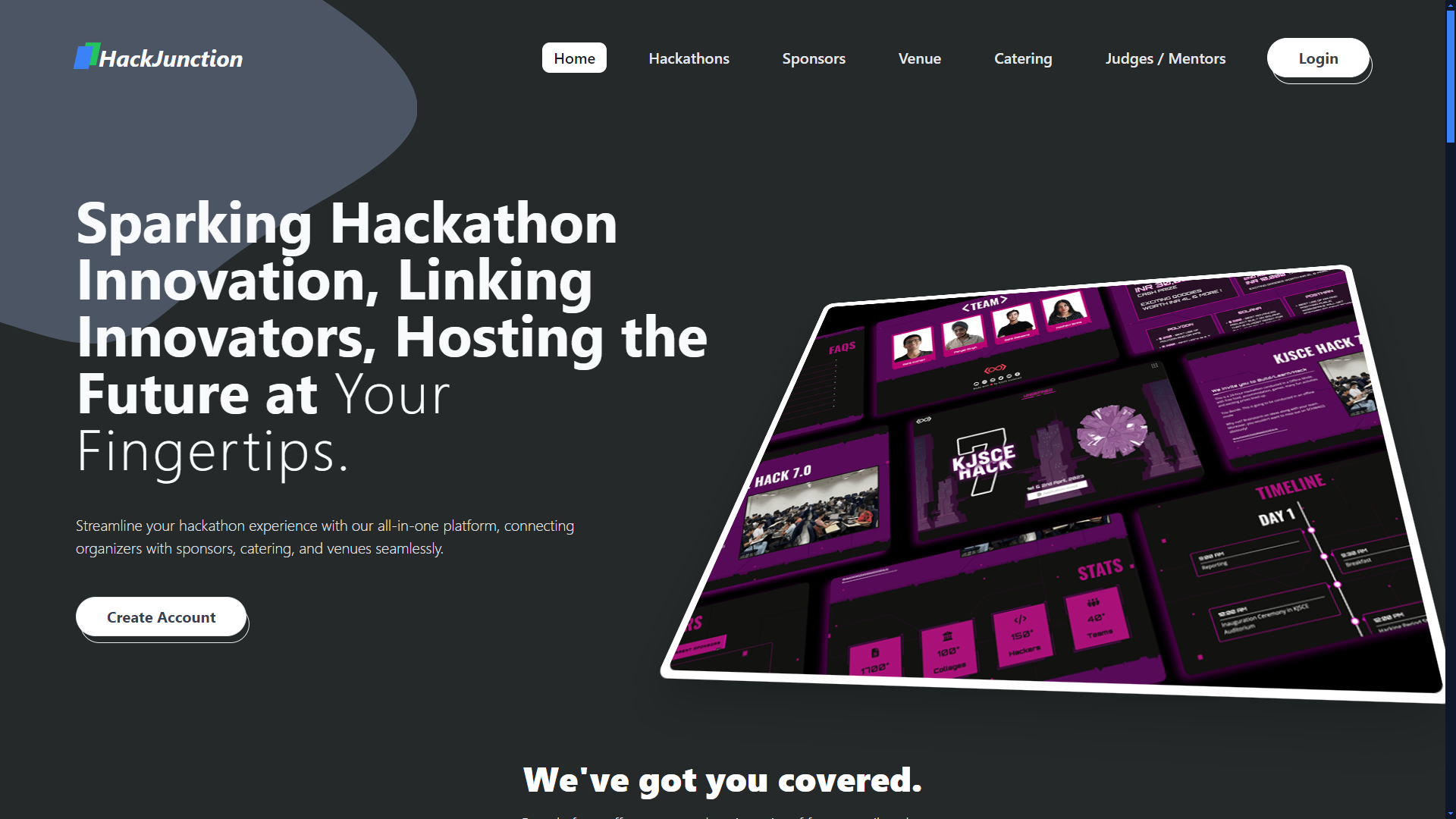 HackJunction- Organise Hackathon with Ease